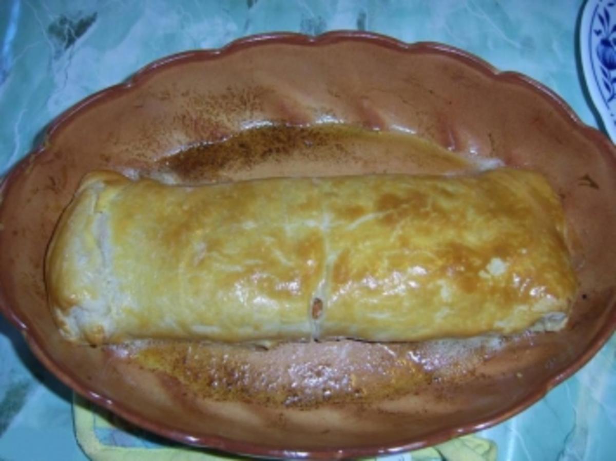 Pirog mit Fischleberfüllung - Rezept