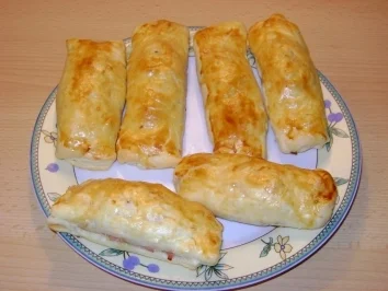 heisse Schinkenrollen - Rezept
