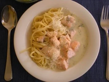 NUDELN: Lachs-Spaghetti - Rezept - Bild Nr. 5