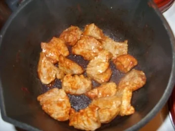 Schweinefilet mit Weintraubensoße und Bandnudeln - Rezept - Bild Nr. 4