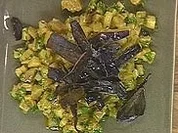 Angemachte Auberginenwürfel - Rezept