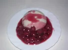 Mandel-Grießpudding mit Kirschen - Rezept