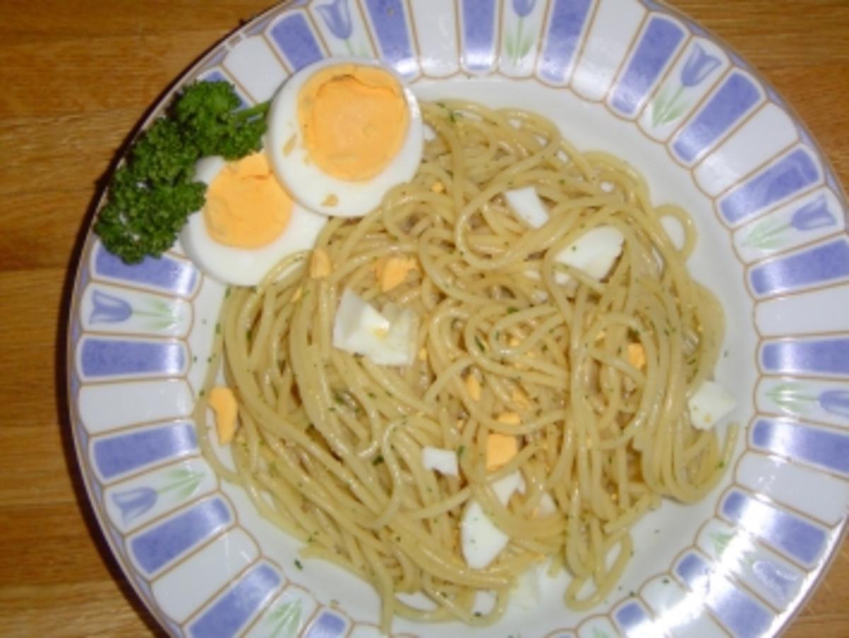 Spaghetti-Eier-Salat - Rezept