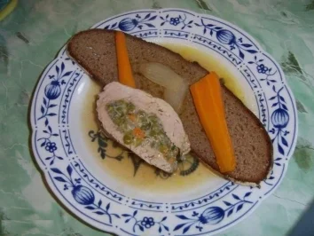 Rezept: Lende mit Erbsen und Edelschimmelkäse Bild Nr. 8 Lende mit Erbsen und Edelschimmelkäse - Rezept - Bild Nr. 8