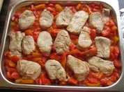 Rezept: Filet im Paprikabett Filet im Paprikabett - Rezept