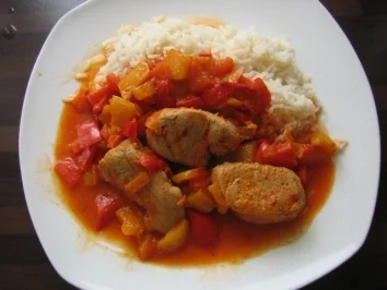 Filet im Paprikabett - Rezept