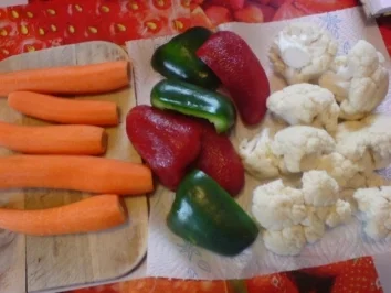 Hacksteak mit Reis & buntem Gemüse - Rezept