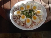 Schinken- Käsesalat - Rezept