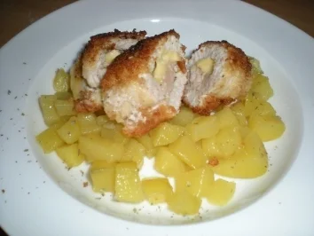 Rezept: Käse-Schnitzel-Röllchen Käse-Schnitzel-Röllchen - Rezept