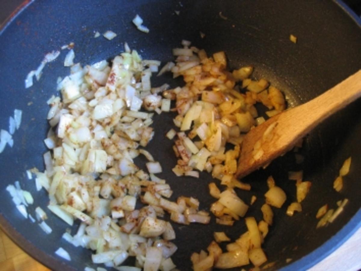 Kartoffelgulasch mit Hack und Bohnen - Rezept