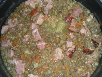 Rezept: Linsensuppe mit Kasseler Linsensuppe mit Kasseler - Rezept