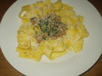 Fettuccine al pollo - Rezept