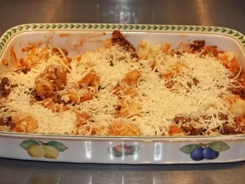 Blumenkohl auf Tomaten-Hackfleisch - Rezept - Bild Nr. 4