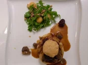 Blätterteigpastetchen mit Enten-Brombeer-Ragout und Melonensalat - Rezept