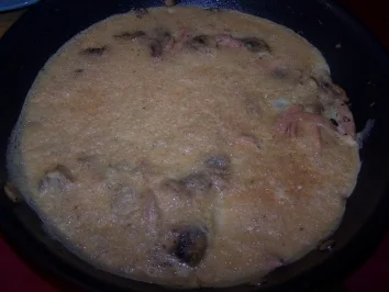 Eieromelette mit Schinken und Pilzen - Rezept