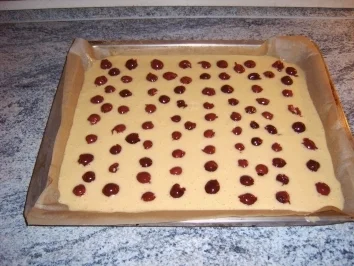 Rezept: Obstkuchen ( vom Blech ) Obstkuchen ( vom Blech ) - Rezept