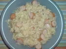 Würstchen mit Reis - Rezept