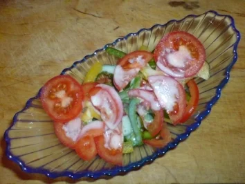 Rezept: Paprika-Tomaten-Salat Paprika-Tomaten-Salat - Rezept