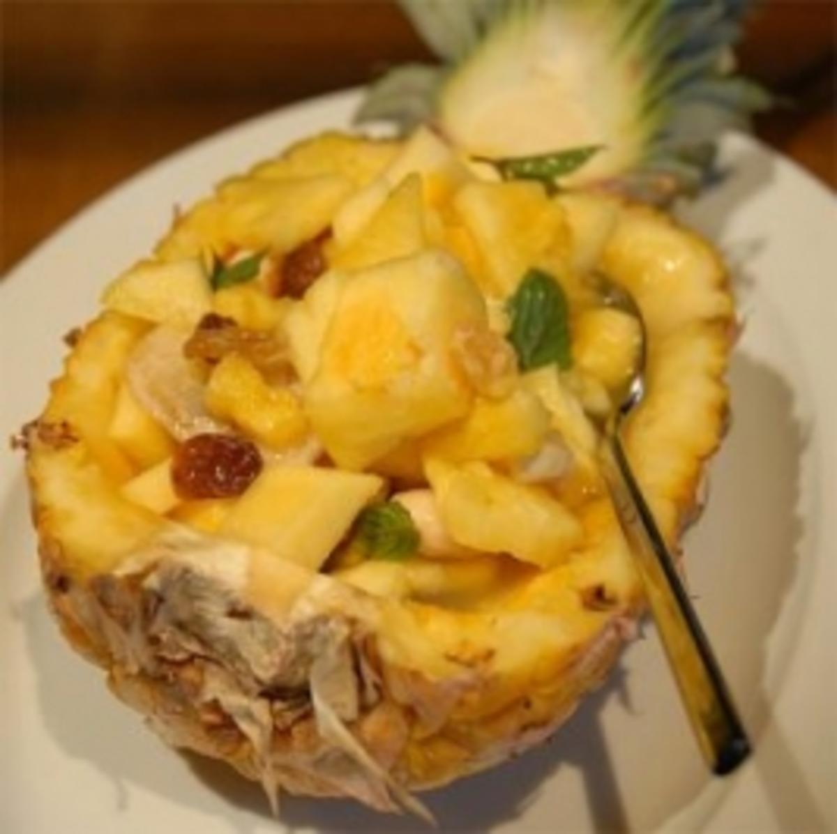 Bilder für Ananas nuss Salat - Rezept