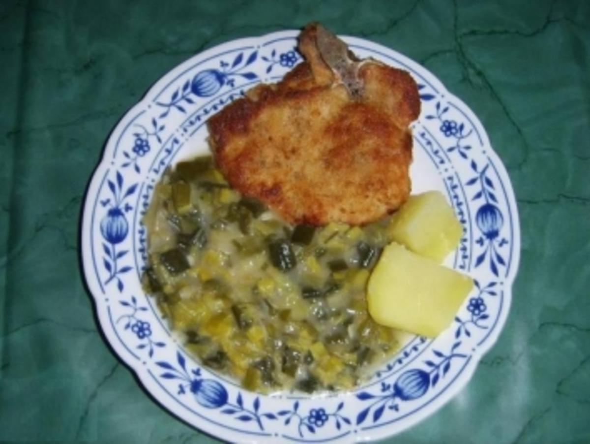 Thüringer Dicker Lauch mit Kotelett - Rezept - kochbar.de