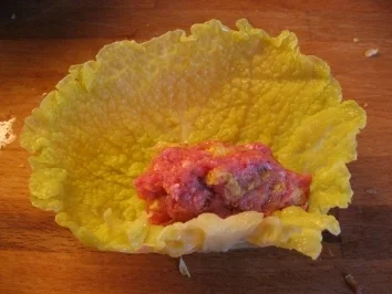 Rezept: Wirsingröllchen mit Tomaten Wirsingröllchen mit Tomaten - Rezept