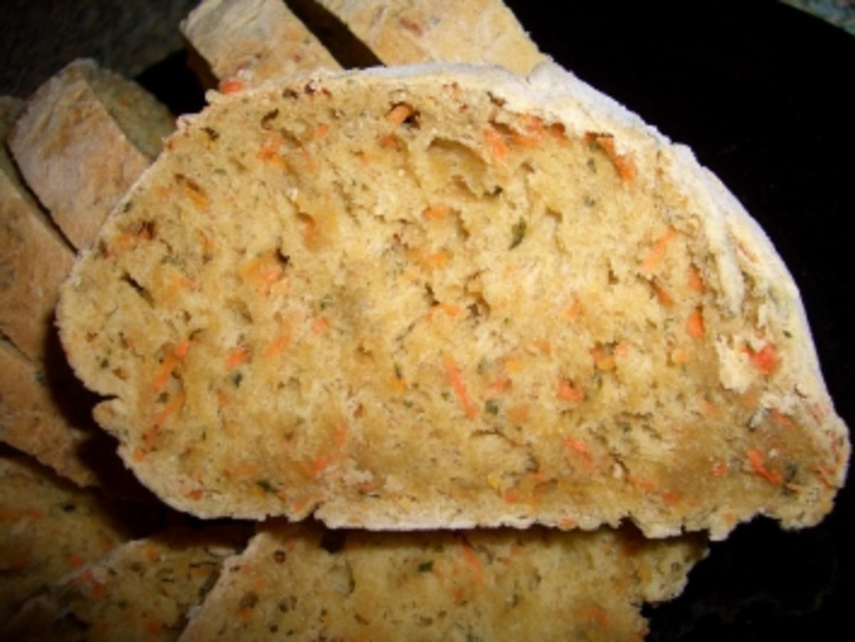 Möhren-Petersilien Brot - Rezept