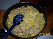 Bulgurpfanne mit Mango und Hähnchen - Rezept