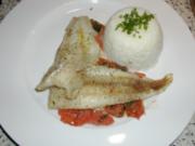 Seelachsfilet mit Tomaten - Rezept