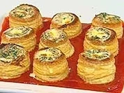 Spinat-Ricotta Vol-au-vents und Liaison mit Paprika-Soße - Rezept
