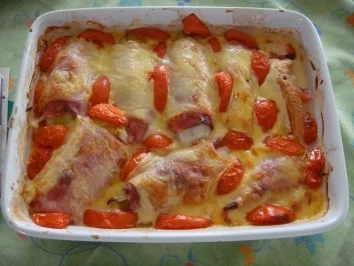 Auflauf: Chicoree im Schinken-Käse Mantel - Rezept