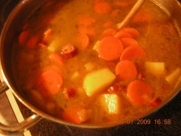 Rezept: Cabanossi - Eintopf Cabanossi - Eintopf - Rezept