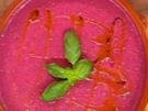 Himbeer-Gazpacho mit Ziegenkäse-Crostini - Rezept