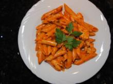 Penne, Pollo, Cinque P - Rezept