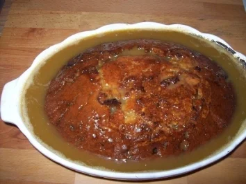 Pudding Sticky Toffee mit Karamell - Rezept