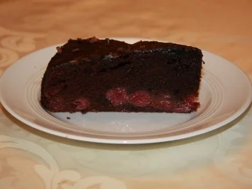 Aufgekochter Schoko-Kirsch-Kuchen - Rezept
