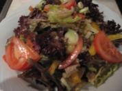 Eichblattsalat gemischt mit Orangendressing - Rezept