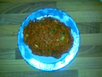 Gehacktes im Auberginenmantel   [Köfteli Patlican Sarmasi]  (TÜRKISCHE KÜCHE) - Rezept