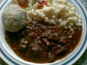 einfaches Rindergulasch - Rezept