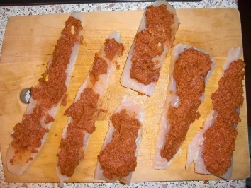 Pangasiusschnecken im Seranomantel - Rezept - Bild Nr. 3