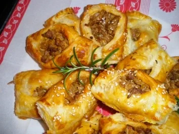 Blätterteigtaschen - Rezept