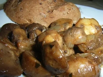 Beilage: Balsamico-Champignons - Rezept