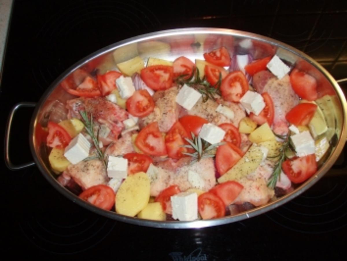 Hendl Haxerl oder Hühnerschenkel toskanisch