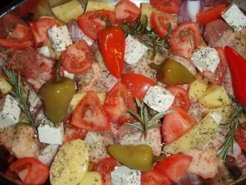 Hendl Haxerl oder Hühnerschenkel  toskanisch - Rezept