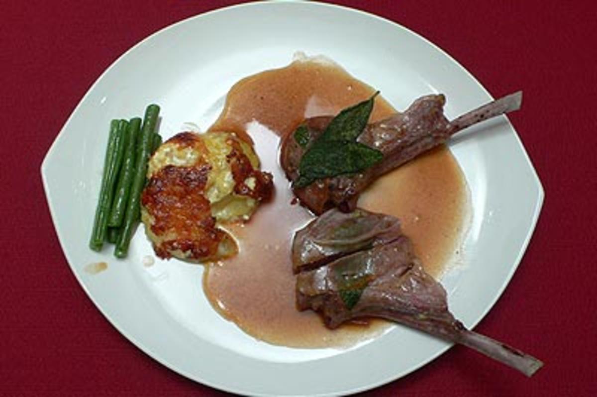 Saltimbocca vom Lamm mit Madeirasoße und Kartoffelgratin Rezept Durch Hot Sex Picture