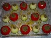 Tomaten + Zwiebeln "al forno" - Rezept