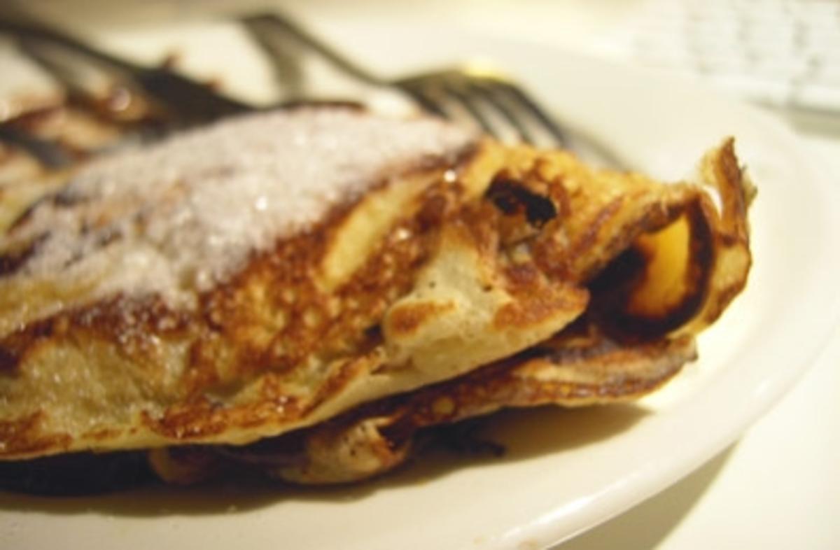 Bilder für Mehlspeisen: Schoko-Nuss Palatschinken - Rezept