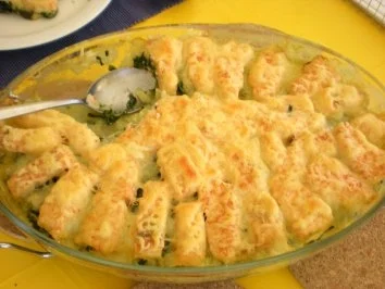 Rezept: GRATIN: Lachs-Spinat-Gratin Bild Nr. 3 GRATIN: Lachs-Spinat-Gratin - Rezept - Bild Nr. 3