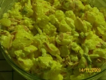 Kartoffelsalat mit Fleischsalat - Rezept