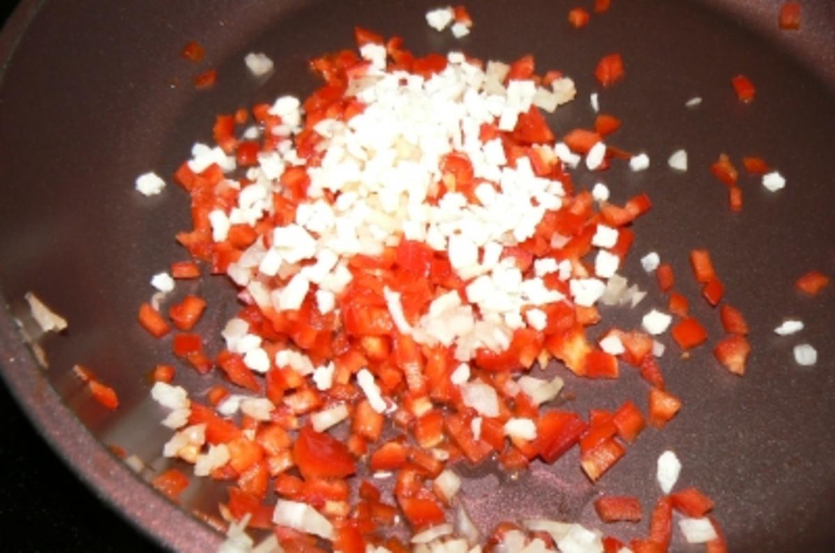 Hähnchenbrustfilet mit einer scharfen Mozzarella-Paprika Kruste - Rezept