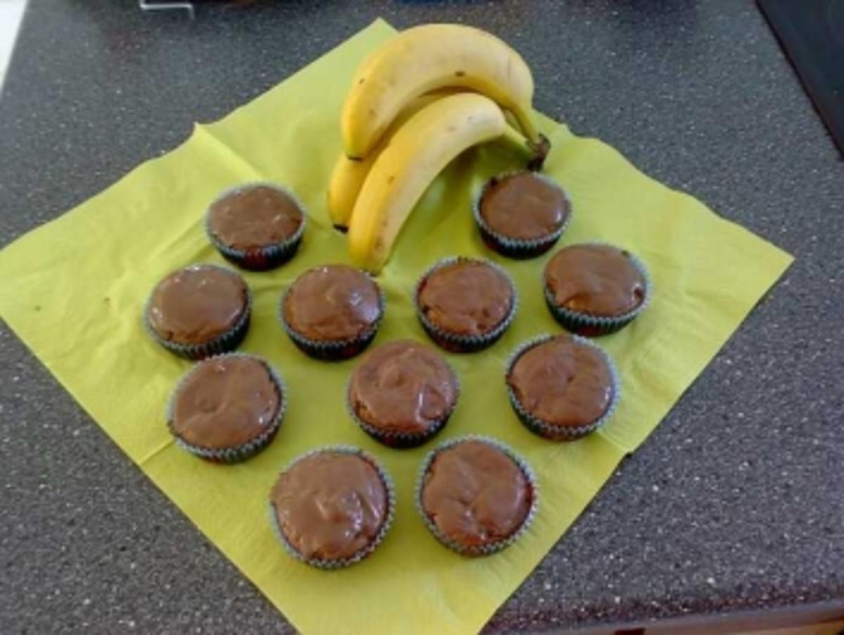 Schoko-Banane Muffins - Rezept